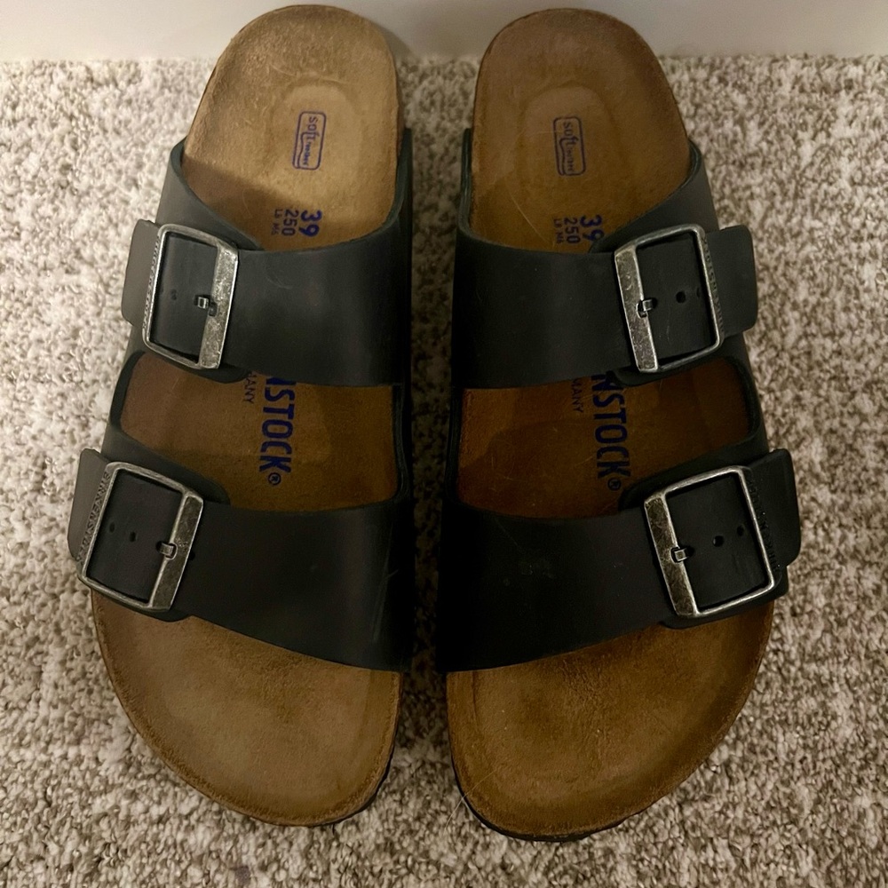 Birkenstock Arizona Sandal/Genuine Leather/Soft Footbed/NARROW 39